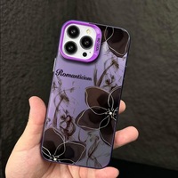 Coque de téléphone en TPU pour iPhone 17 Pro Max, motif Camélia Noir Or Encre Chinoise, compatible avec les modèles 17, 15, 14, 13, 12, 11, nouvelle coque souple pour femme avec prise en main confortable