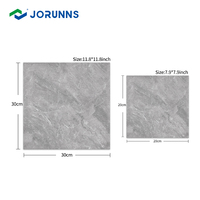 Jorunns - Baldosas de Vinilo Autoadhesivas de PVC, Baldosas de Mármol Gris para Piso y Pared de Baño
