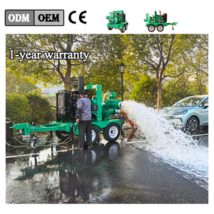 Pompe d'irrigation agricole et de drainage mobile de 8 pouces à moteur haute performance et grande cylindrée - Product Image 4