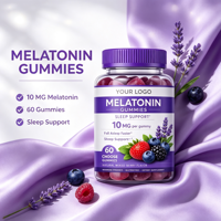 Kersen Gemengde Bessen Fruit Tropische Perzik Mango Watermeloen Melatonine Gummies