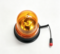 Magnetische LED-Rundumleuchte mit Rotationsfunktion 12V Stroboskop-Blitzlicht für LKW, Baufahrzeuge und Baumaschinen
