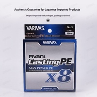 Ligne de pêche Varivas X8 Braid Super Strong 8 brins multifilament PE 300M Fabriqué au Japon 20LB 78LB Ligne de pêche au thon de mer au bar