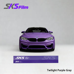 ウルトラマット外装装飾 1.52*15m 7.5mil 紫外線防止 光沢 スターライトパープル ステッカー 自己粘着 カーラッピングビニール フルボディ - Product Image 4