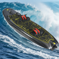 Planche de surf électrique en fibre de carbone, batterie 72V 52AH, vitesse maximale 55 MPH, résistante à la corrosion et aux chocs, pour sports nautiques