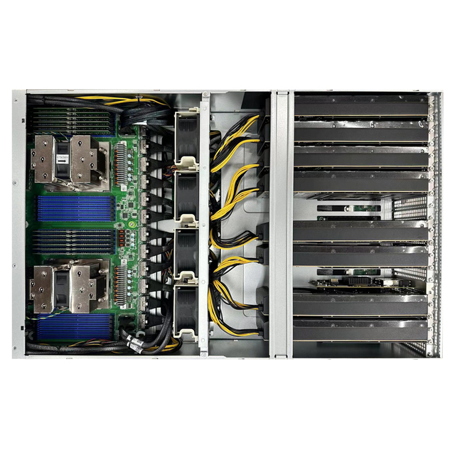 4U Rackmount Dual CPU Server with 9004 Customizable 10 Graphics Cards Scalable Storage GPU Server in Stock