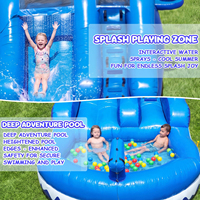 FBSPORT Toboggan aquatique commercial en PVC à double voie, jeux gonflables, châteaux gonflables ou toboggans gonflables pour enfants, fabriqués en Chine