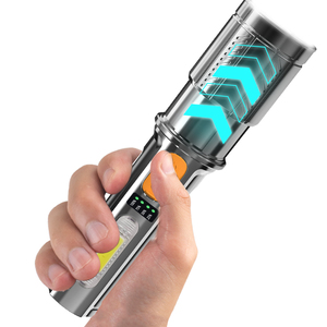 Độ Sáng Cao USB Sạc <span class=keywords><strong>Torch</strong></span> Ánh Sáng 500MAh COB Ánh Sáng Bên Với Dung Lượng Pin Hiển Thị Mạnh Mẽ Dài Phạm Vi <span class=keywords><strong>Zoom</strong></span> Đèn Pin - Product Image 4