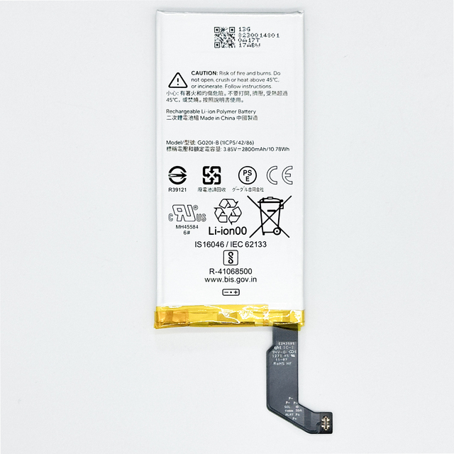 Google Pixel 4/G020M Mobile Phone Battery 3.85V 2800mAh Li-Polymer Rechargeable Built-in Board Stock 500+ Cycles