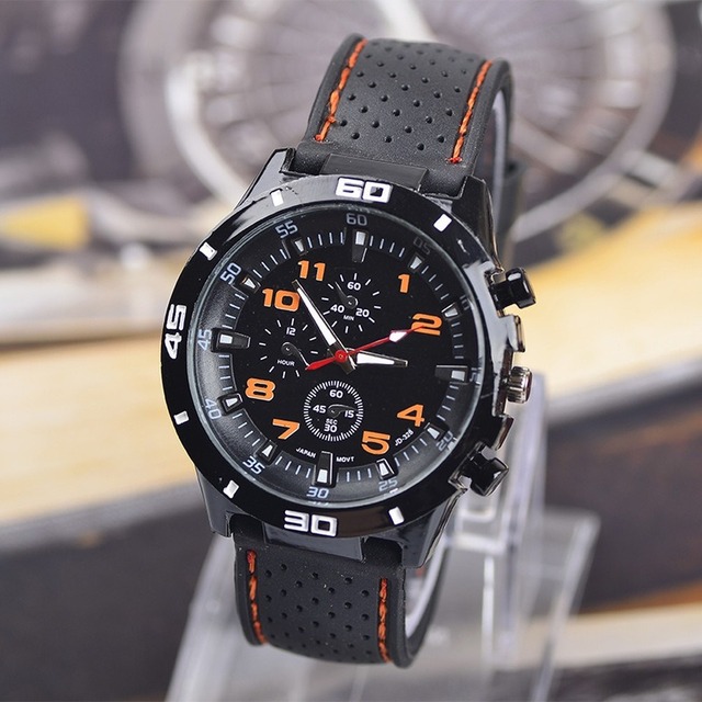 Men's Wristwatch Luxury Brand Quartz Wrist Sport Watch Men Silicone Fashion Male Watches Relogio Masculino Cheap Watch