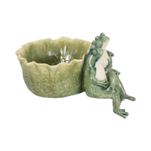 Vaso per Fiori a Forma di Rana in Resina, Decorazione per Interni ed Esterni - Product Image 3