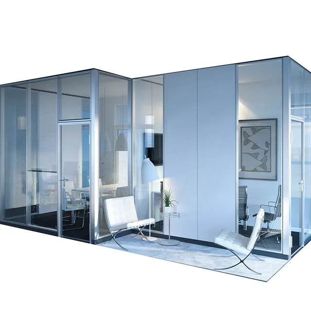 Parede modular de vidro de alta qualidade, bom preço, parede da partição do vidro para o escritório