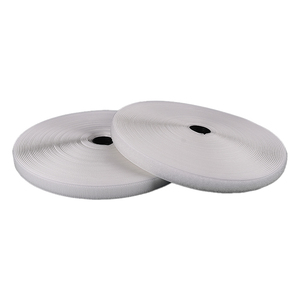 Cintas de gancho y bucle tejidas sin adhesivo para máquina de coser, cierres para accesorios de ropa, blancas, compatibles con OEM y ODM - Product Image 1