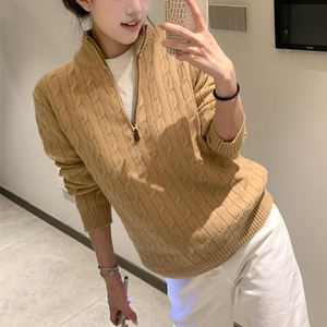 <span class=keywords><strong>Maglione</strong></span> <span class=keywords><strong>Polo</strong></span> Autunnale da <span class=keywords><strong>Donna</strong></span> MUTIAN, <span class=keywords><strong>Maglione</strong></span> a Trecce di Alta Qualità con Mezza Cerniera, <span class=keywords><strong>Maglione</strong></span> Casual da Uomo Stile Paul # RL-024 - Product Image 6