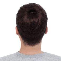 Par de tupés de cabello humano rojo y marrón 100%, cubierta superior de cabello humano, Base de encaje, cierre de seda, longitud larga, diseño correcto, Color de cabello Natural - Product Image 1