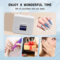 Lampe UV LED carrée rose à lumière blanche et rouge haute puissance rechargeable pour séchage des ongles, vente en gros d'usine, personnalisable
