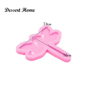 DY0837 Diy Glossy <span class=keywords><strong>Dragonfly</strong></span> Sleutelhanger Siliconen Mal-Craft Epoxy Mallen-Diy Mould Voor Epoxyhars Sieraden Maken - Product Image 6