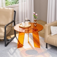 Tables basses acryliques haut de gamme adaptées aux banquets de maisons d'hôtels
