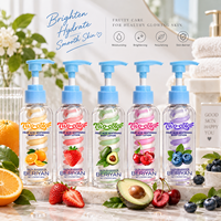 Crème Corporelle Hydratante Éclaircissante Personnalisée OEM ODM en Gros, Bicolore, aux Acides de Fruits, à la Guimauve, au Niacinamide, au Curcuma et au Collagène