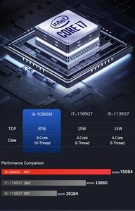 แล็ปท็อปขนาด 15.6 นิ้ว Core I9 รุ่นที่ 10 10880H คอมพิวเตอร์ RAM 8/16/32GB/64GB ROM 128/256/512GB/1TB /2TB พีซี โน้ตบุ๊ก สำหรับธุรกิจและเล่นเกม - Product Image 5