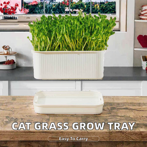 DIY Stapelbarer Kunststoff-Hydroponiktopf für Katzen: Tragbarer Kräuter- und Katzenminze-Anzuchtbehälter für gesunde Snacks - Product Image 2