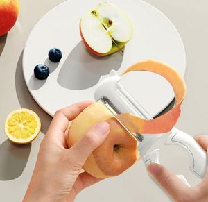 Couteau éplucheur de cuisine multifonctionnel en acier inoxydable, outil pour éplucher les pommes de terre, couteau à éplucher les fruits - Product Image 5