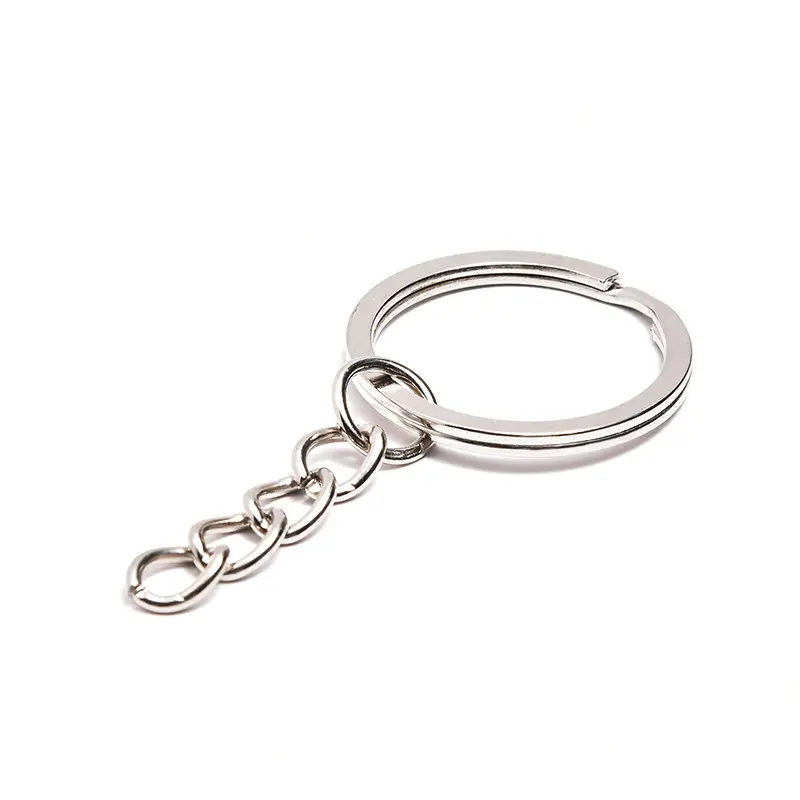 25 28 30mm o-ring portachiavi diviso con catena ciondolo anello portachiavi in metallo split anello salto DIY accessori portachiavi