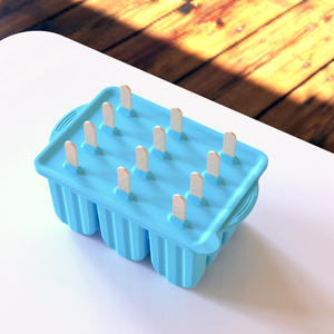Moule à crème glacée silicone 12 pièces, facile à démouler <span class=keywords><strong>treillis</strong></span> de qualité, logo personnalisable pour fabrication artisanale - Product Image 6