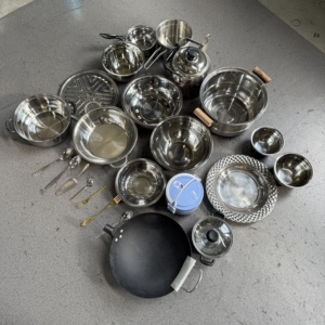 ชุดเครื่องครัวสแตนเลสคุณภาพสูง ยี่ห้อใหม่เอี่ยม ขายส่ง - Product Image 2