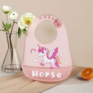 Productos de Silicona Personalizados, Productos de Alimentación para Bebés, Baberos de Silicona Suave Impermeables para Niños Pequeños - Product Image 4