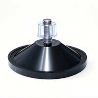 Ventouse ronde transparente en PVC de 55 cm, robuste et épaissie, avec vis M6, tige de 6 mm pour pied de table ou meuble