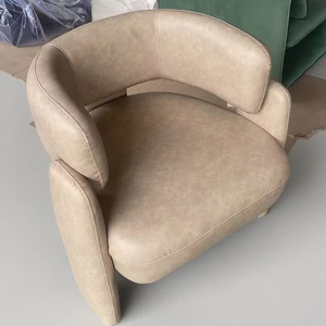 क्रीम स्टाइल सिंगल सोफा कुर्सी डिजाइनर आलसी लिविंग रूम बालकनी आधुनिक सरल प्रकाश लक्जरी रिसेप्शन लाउंज कुर्सी - Product Image 6