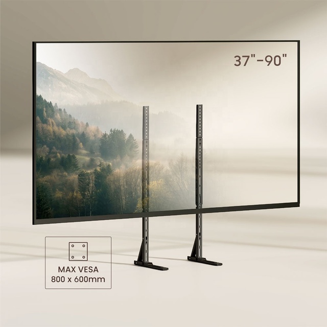 MaxView Style Adjustable Tabletop TV Stand Universal Height Adjustment Metal TV Legs Base Stand for 37"-90" TVs LCD LED OLED