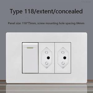 Panneau ignifuge pour PC, norme brésilienne, interrupteur 20A et prise murale 10A, avec 3 interrupteurs de prise AC - Product Image 3