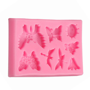 <span class=keywords><strong>Molde</strong></span> <span class=keywords><strong>de</strong></span> Silicona para Decoración <span class=keywords><strong>de</strong></span> Pasteles y Fondant, Forma Rectangular, 3D, 8 Variantes, Divertidos Animales, Mariposa, Libélula, Abeja, Mariquita - Product Image 4