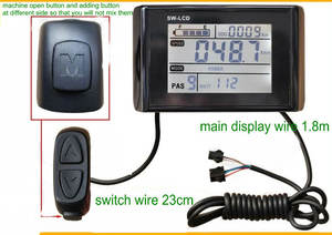 W900 + contrôleur — 250W350W, écran LCD de grande taille pour vélo électrique, Scooter, tableau de bord, SKATEBOARD, compteur de <span class=keywords><strong>vitesse</strong></span> - Product Image 4