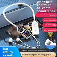 Nouvel écran couleur numérique pour affichage K Song Live, casque tour de cou en ABS, ajustement personnalisé, étanche, pour le sport et la voix