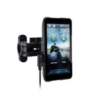 Support à dégagement rapide 5 pouces, CarPlay sans fil, Android Auto, étanche IP67, compatible TPMS, double alimentation, navigation moto