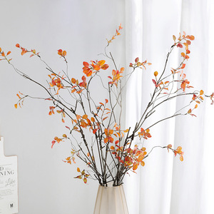 Branches artificielles en feuilles originales 100-200cm, fleurs en soie, style forêt naturelle, décoration intérieure, accessoires de mariage - Product Image 2