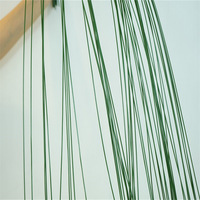 Fil de fer souple vert pour loisirs créatifs, fleurs artificielles, fleurs préservées, arrangements floraux - Matériau PVC intérieur/extérieur