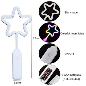 Kurumsal Promosyon Hediyeleri 10 İnç LED Yıldız Neon Işık Şeridi Değneği Cadılar Bayramı Şükran Günü Yeni Yıl Noel Işıklı Oyuncaklar - Product Image 6