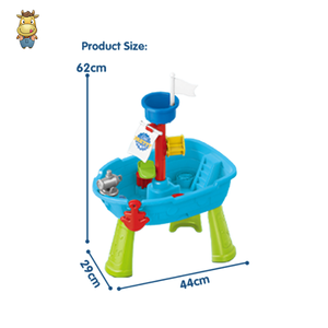 Mesa de Agua y Arena con Forma de Barco Pirata para Niños, con Botella de Spray, de Plástico PP, Juego de Playa para Exteriores, para Niños de 0 a 24 Meses - Product Image 4