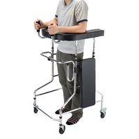 Déambulateur pour personnes âgées, déambulateur de rééducation pour AVC et thrombose, pour adultes atteints de paralysie cérébrale et de hémiplégie