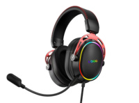 Vente en gros Casque de jeu dynamique RVB avec micro amovible à faible latence pour PS4/PS5/PC pour DJ Sports Indicateur de batterie LED de voyage