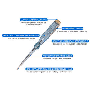 Ampiamente usato multiuso domestico 5 in 1 voltaggio penna elettrico test cacciavite matita test per auto - Product Image 4