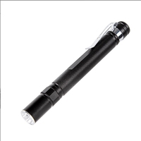 Lampu senter LED Mini, senter saku aluminium Aloi Super terang, lampu senter baterai tahan air 3A