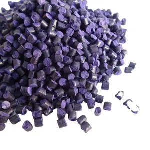 紫色聚乙烯母料散装塑料颗粒