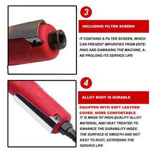 Pneumatisch Gereedschap Hoog Koppel 1/2 "Luchtratelsleutel Met Metalen Klopboorsleutel Krachtige Luchtslagmoersleutel - Product Image 5