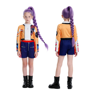Disfraz de K-Pop para niñas con licencia de marca privada, traje de actuación de cosplay de Rumi del grupo Witcher, en stock - Product Image 4