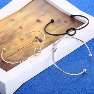 European American Simple Heart Trendy Versatile Multi-Color Knot Bracelet Manufacturer's Best-Selling <b>Copper</b> <b>Jewelry</b> - Product Image 2