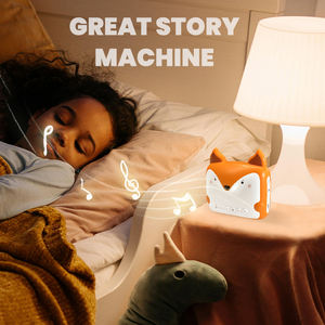 Conteur Bluetooth Fox mignon pour bébés 8 Go de stockage Batterie 1200mAh Haut-parleur 3W Lecteur audio éducatif pour le coucher - Product Image 6
